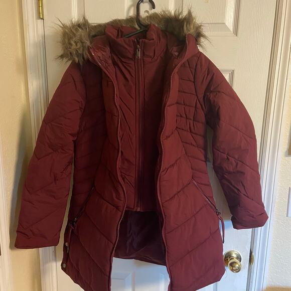 Maralyn And Me Hooded Heavyweight Womens Juniors Puffer Jacket, Sz M -- NWT - Picture 2 of 14